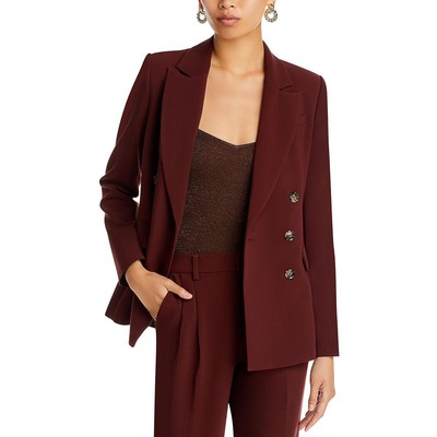 Женский офисный двубортный блейзер Paige Womens Malbec в деловом стиле BHFO 8965