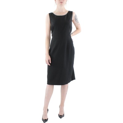Le Suit Womens Black Sleeveless Knee-Length Work Shift Dress Plus 18 BHFO 5578
