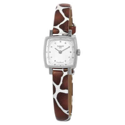 Женские часы Tissot Lovely Giraffe Quartz Diamond с серебряным циферблатом T058.109.17.036.00