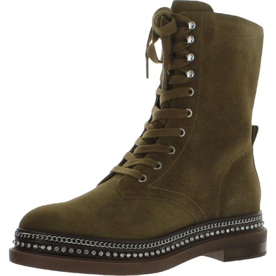 Женские ботинки Vince Camuto Branda Brown в боевом стиле на шнуровке 7 Medium (B,M) BHFO 3334