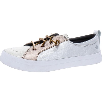 

Женские повседневные и модные кроссовки Sperry Crest Vibe 8, средние (B,M) BHFO 4376, Серебряный, Crest Vibe