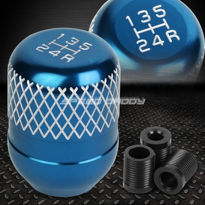 УНИВЕРСАЛЬНАЯ 42-МИЛЛИМЕТРОВАЯ ГОНОЧНАЯ МЕХАНИЧЕСКАЯ 5-СТУПЕНЧАТАЯ РУЧКА ПЕРЕКЛЮЧЕНИЯ ПЕРЕДАЧ MT С СЕТКОЙ В СТИЛЕ JDM, ГОЛУБАЯ