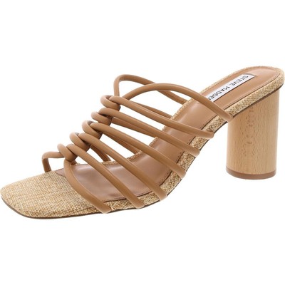Steve Madden Womens Cortes Tan Casual Strappy Sandals 9.5 Medium (B,M) BHFO 3414