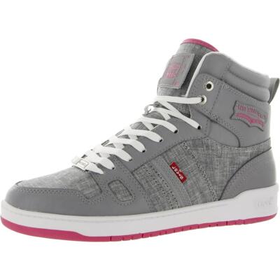 

Женские серые высокие кроссовки Levis Lifestyle 10, средние (B,M) BHFO 8578, Grey/pink