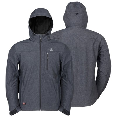 Pre-owned Mobile Warming 7.4v Men's Adventure Jacket Heather Grey In Multicolor