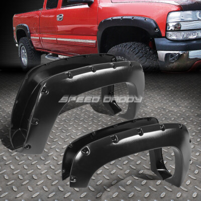 ДЛЯ 88-99 CHEVROLET GMC Fleetside 3 МАТОВЫЕ НАКЛАДКИ НА КОЛЕСНЫЕ ДИСКИ С КАРМАННЫМИ ЗАКЛЕПКАМИ