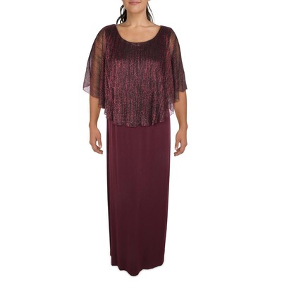 

Женское многослойное вечернее платье Connected Apparel цвета металлик плюс BHFO 8807