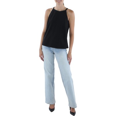 

Theory Womens Crop Halter Cami Tank Top Shirt BHFO 2680, Черный