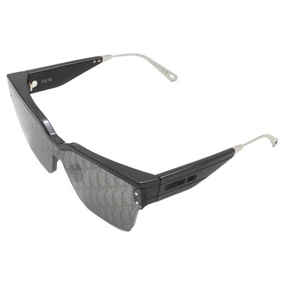 Pre-owned Dior Smoke Mirror Logo Shield Ladies Sunglasses Club M4u 10a8 Cd40090u 01c In Gray