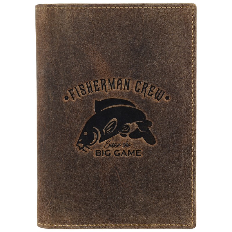 Greenburry Vintage Fisherman Crew Ausweismappe Angelschein Etui 328b-Fc-Carp