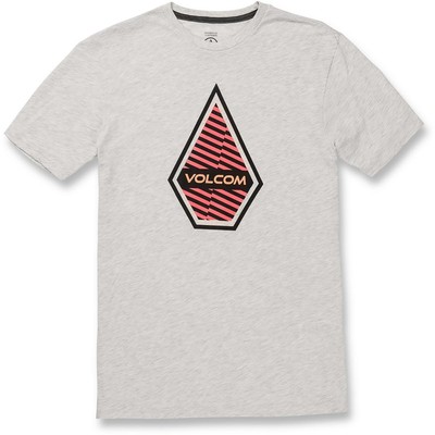 Мужская серая футболка Volcom с круглым вырезом и логотипом S BHFO 5067