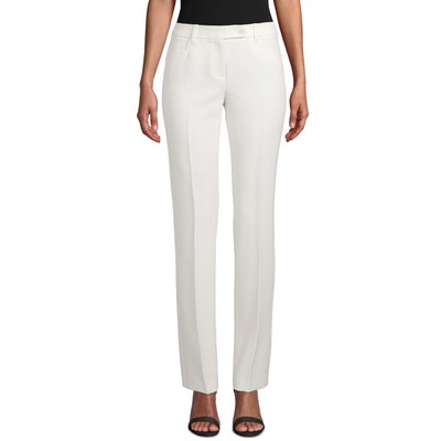 Женские офисные брюки Anne Klein с прямыми штанинами цвета слоновой кости Duke 6 BHFO 1133