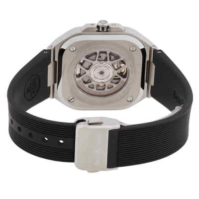 Pre-owned Bell & Ross Bell And Ross Br 05 Automatic Silver Dial Men's Watch Br05g-si-st/srb