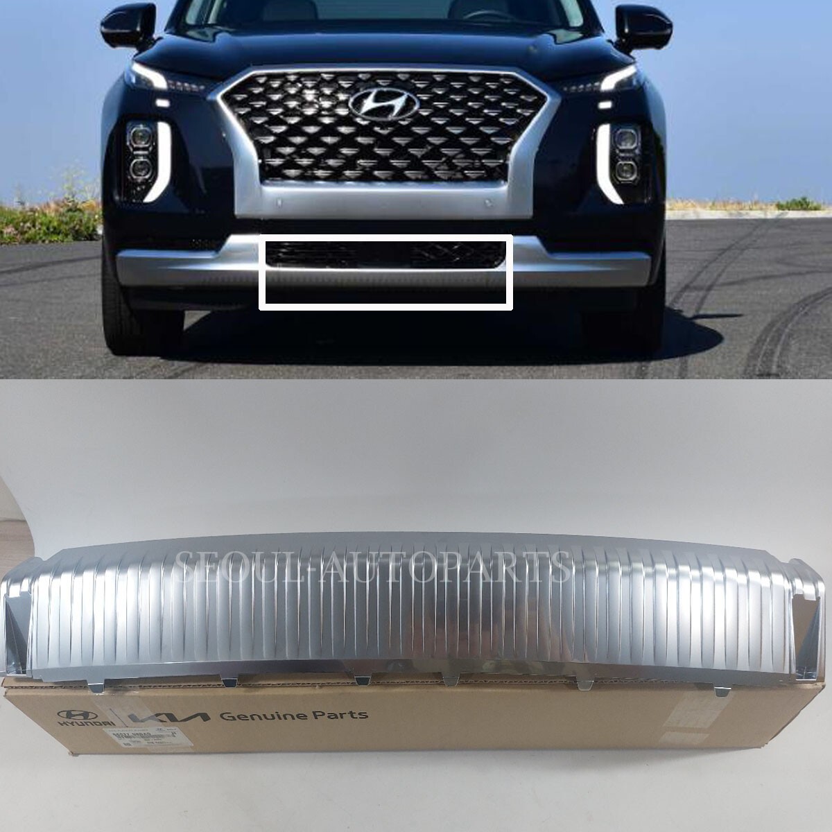 ◆h◆ GENUINE Fog lamp Light Cover LEFT DRIVER for 18-19 Hyundai