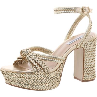 Steve Madden Womens Ibiza Faux Leather Slingback Heels Shoes BHFO 4289