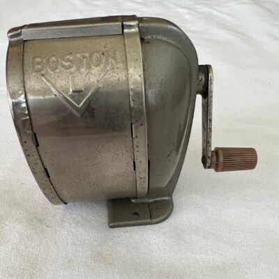 Vintage BOSTON MODEL L Pencil Sharpener USED. Attaches to wall or desk. 