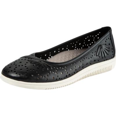 

Baretraps Женские слипоны Nissa из искусственной кожи с перфорацией на плоской подошве BHFO 9354, Черный, Nissa