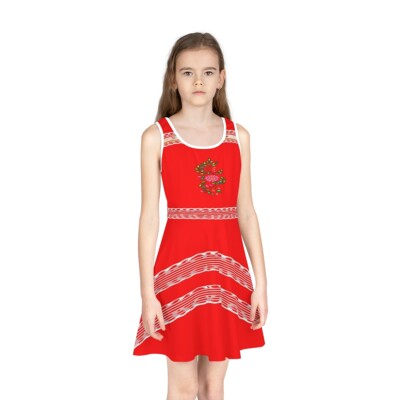 Girls' Sleeveless Sundress (AOP)