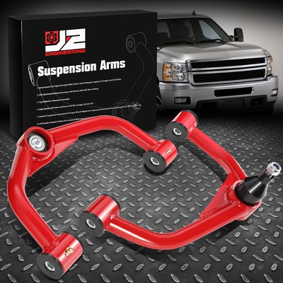 J2 ДЛЯ 11-19 SILVERADO SIERRA 2-4 ПОДЪЕМНЫЕ ТРУБЧАТЫЕ ПЕРЕДНИЕ ВЕРХНИЕ РЫЧАГИ УПРАВЛЕНИЯ КРАСНЫЙ