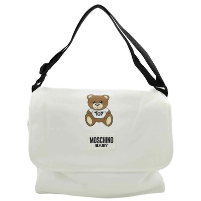 Pre-owned Moschino Teddy Patch Baby-changing Bag Mtx03d-lca40-10063 In Cloud