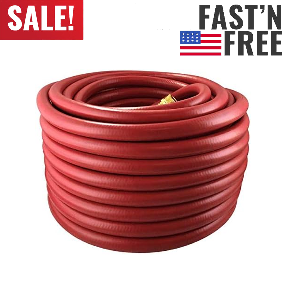 100 Ft Red Commercial Grade Rubber/vinyl