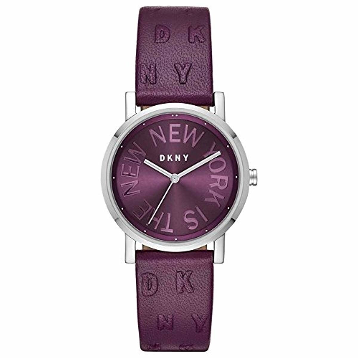 DKNY Womens Analogue Quartz Watch with Leather Strap NY2762