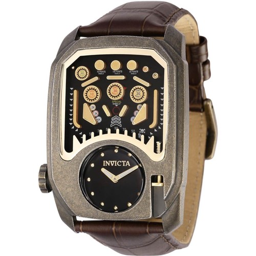 INVICTA クロノグラフ ゴールド ブラック Invicta Mens 47769 Coalition Forces 43mm VD53 Quartz Gold