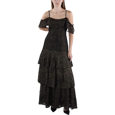 Женское черное кружевное вечернее платье 3-в-1 из коллекции Rene Ruiz, 8 BHFO 7840