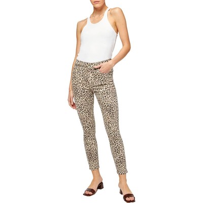 7 For All Mankind Женские бежевые джинсы-скинни с высокой посадкой по щиколотку Plus 18 BHFO 0991
