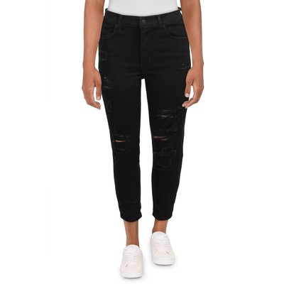 Женские джинсы-скинни Levis Womens Mile High Black с высокой посадкой по щиколотку 26 30 BHFO 1224