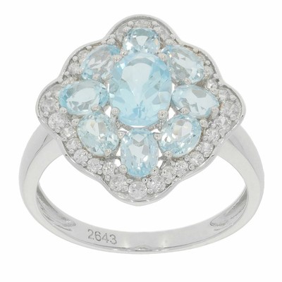 MTO Sterling Silver Semi Mount Ring Setting OV 7X5mm Topaz Solid