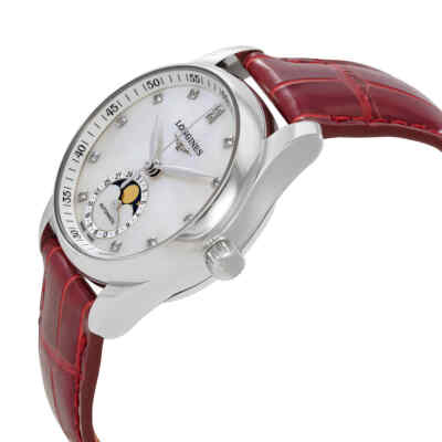Pre-owned Longines Master Automatic Diamond Ladies Watch L2.409.4.87.2