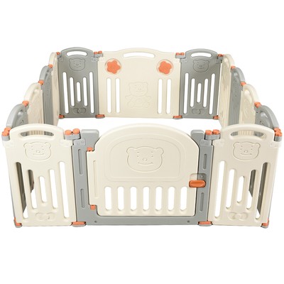Topbuy Baby Playpen Kids 14 Panels Foldable Safety Activity Center