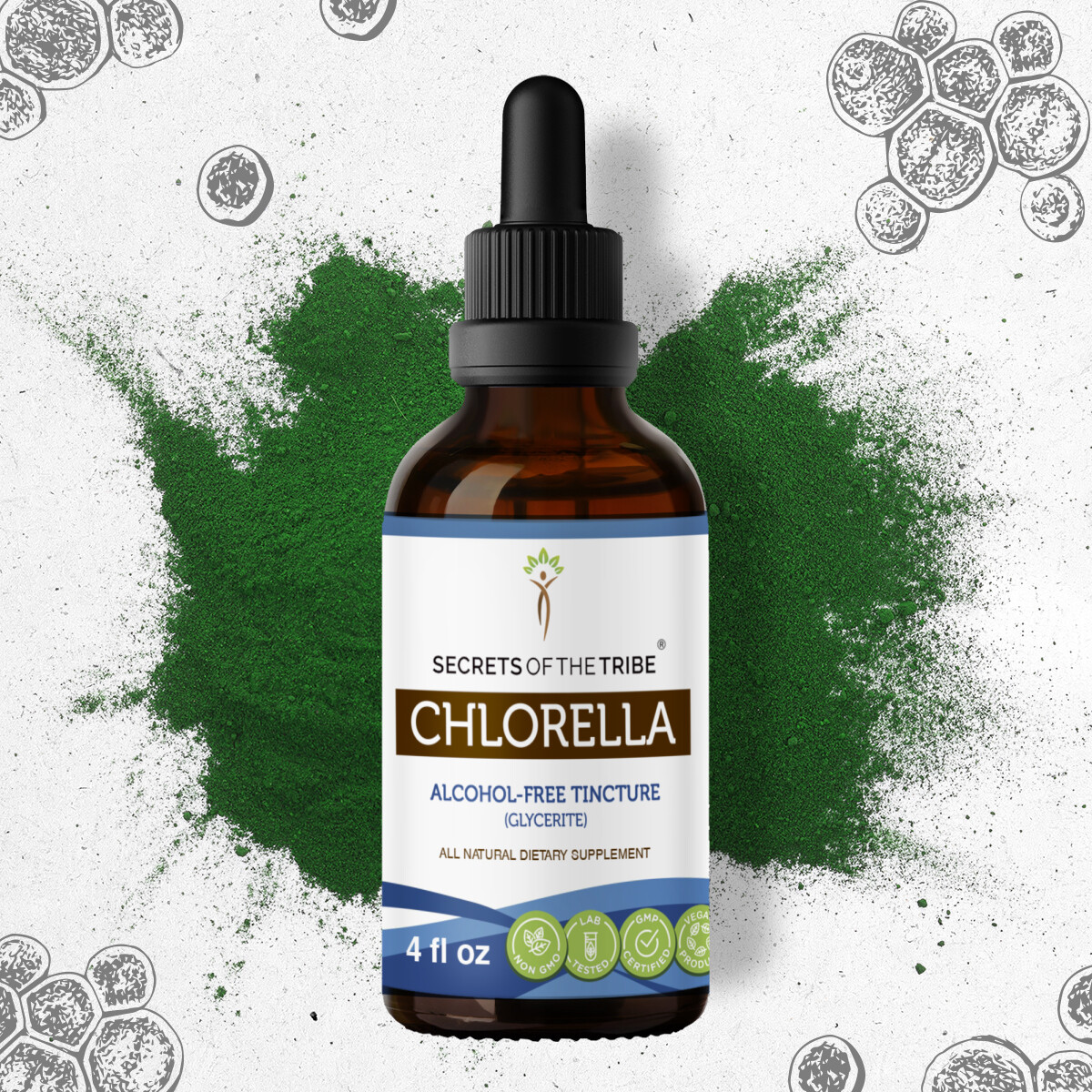 Secrets Of The Tribe Chlorella Tincture Alcohol-FREE  
