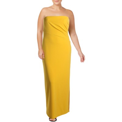 Lauren Ralph Lauren Женское вечернее платье Tichina желтого цвета 10 BHFO 3232