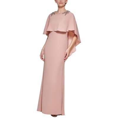 

Женское розовое вечернее платье макси Vince Camuto розового цвета с аквалангом Petites  BHFO 6513, Blush
