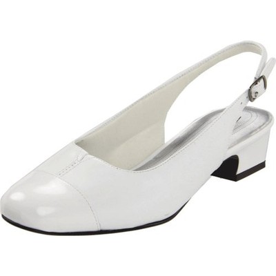 Женские туфли Trotters Dea White Slingback Heels 7.5 Narrow (AA,N) BHFO 4949