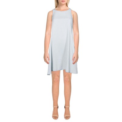 Женское короткое мини-платье Tala в синюю полоску с бархатным сердцем и короткими рукавами S BHFO 7052