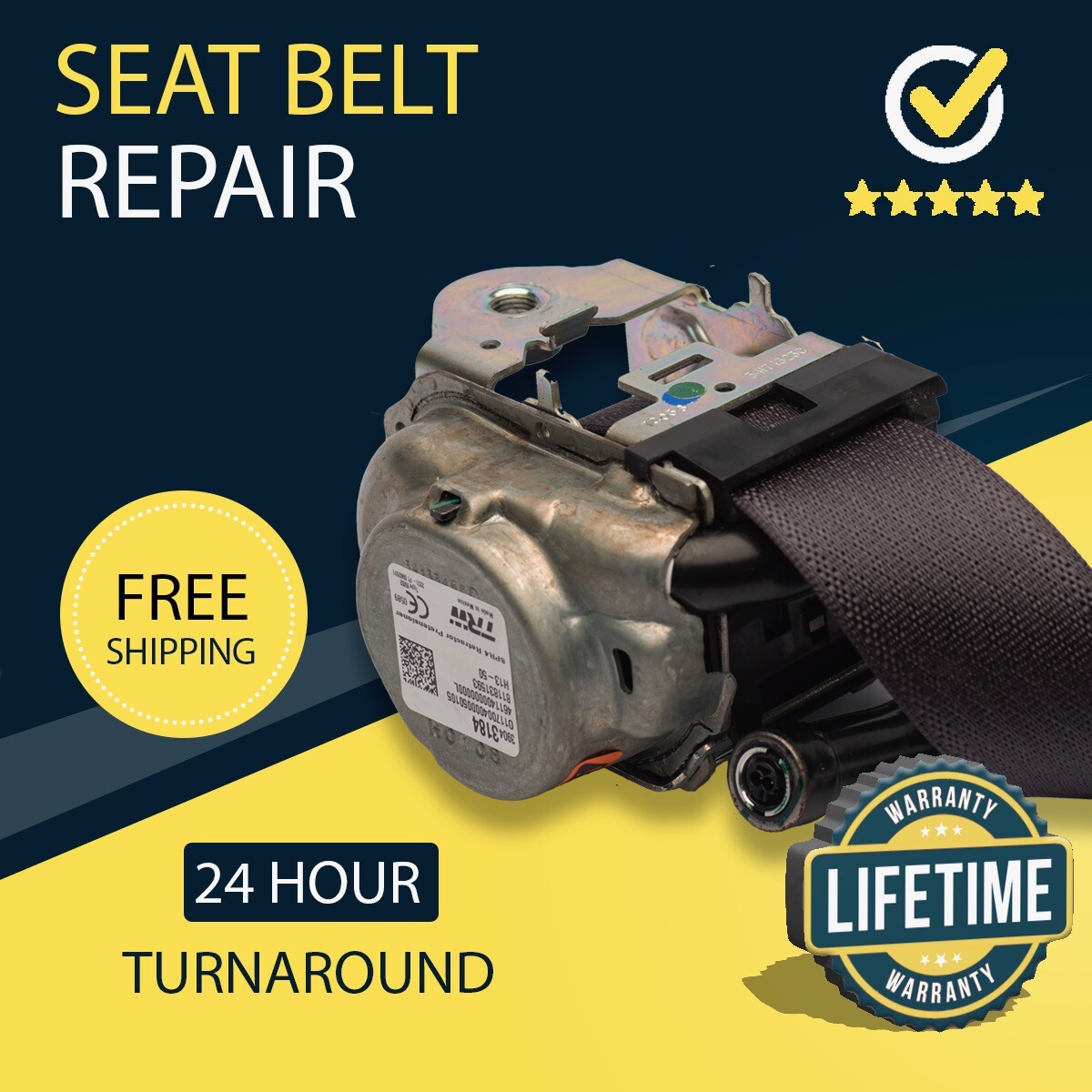 For GMC Safari Seat Belt Repair Service After Accident Recharge Single Stage For GMC Safari Seat Belt Repair Service After Accident Recharge Single Stage