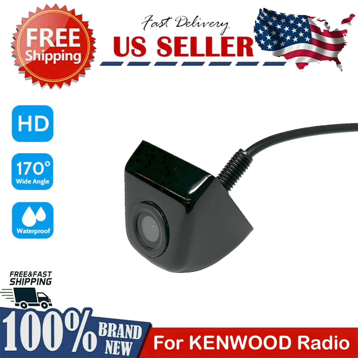 Rear Ip68 Universal For Kenwood Ddx-371 Ddx371