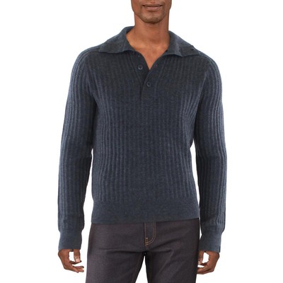 

Мужской пуловер из смесовой шерсти эко-мериноса Rag - Bone, топ  BHFO 6819, Charcoal