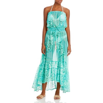 Длинное летнее платье-накидка Ramy Brook для женщин синего цвета, M BHFO 1928