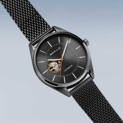 Pre-owned Bering Time - Automatic - Mens Polished/brushed Grey Watch - 16743-377