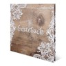 Hochzeit Gästebuch Hardcover - Rustikal - 210 x 210 mm 144 Seiten Naturpapier