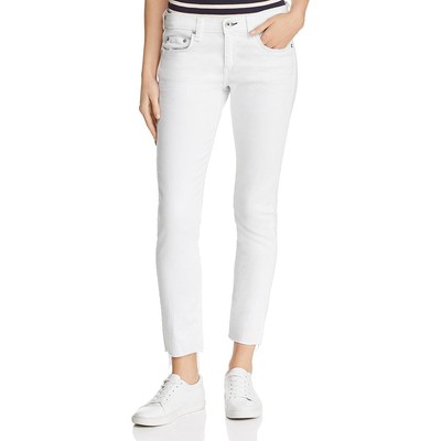 

Белые зауженные укороченные джинсы-бойфренды Rag - Bone Womens Dre с низкой посадкой  BHFO 6822, Белый