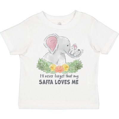 Inktastic I'll Never Forget That My Safta Loves Me With Cute Toddler T-Shirt Zoo