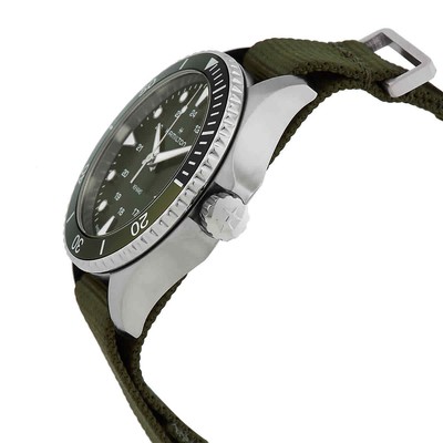 Pre-owned Hamilton Khaki Navy Quartz Green Dial Watch H82241961
