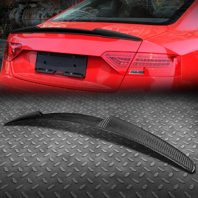ДЛЯ 08-16 AUDI A5/QUATTRO COUPE КАРБОНОВЫЙ V-ОБРАЗНЫЙ СПОЙЛЕР НА ЗАДНЕЙ КРЫШКЕ БАГАЖНИКА, КРЫЛО