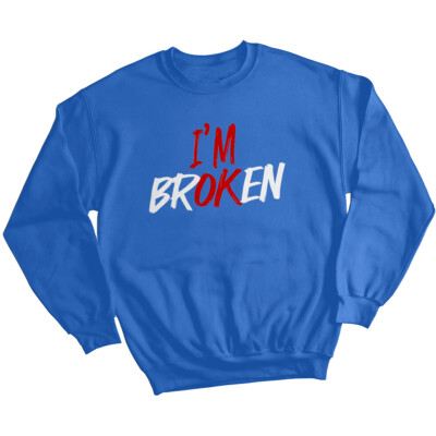 Sudadera para mujer Broken Mental Health Awareness Jumper Ansiedad Emocional ...