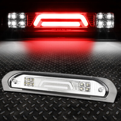 [3D СВЕТОДИОДНАЯ ПАНЕЛЬ] ДЛЯ 02-09 DODGE RAM ТРЕТИЙ ЗАДНИЙ СТОП-СИГНАЛ ГРУЗОВОЙ ФОНАРЬ ХРОМИРОВАННЫЙ